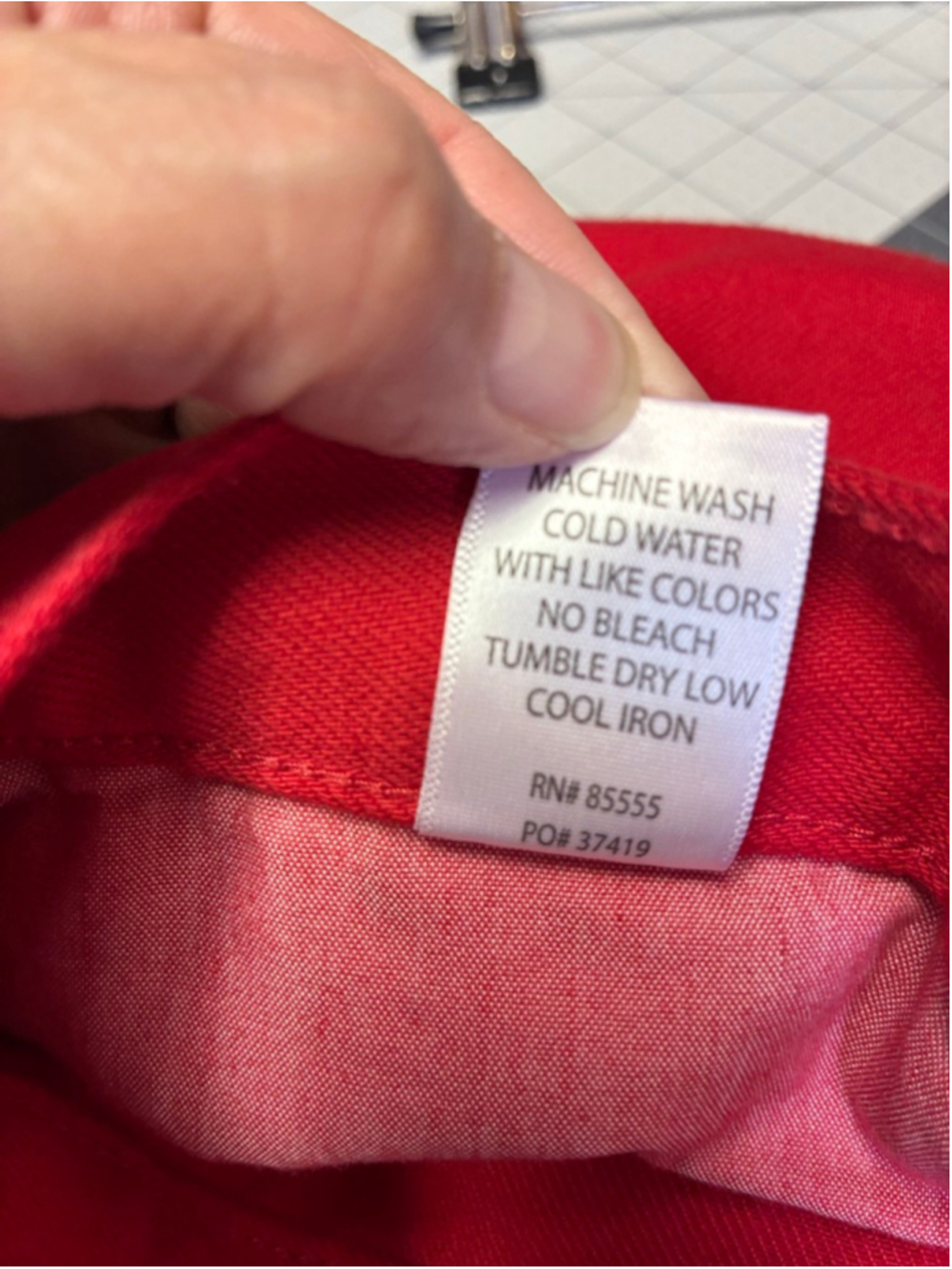 Pistola NWOT Samba Wide Leg Jeans in Red Size 27 - Picture 9 of 9